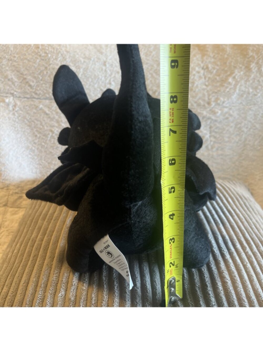 Universal Studio EPIC How To Train Your Dragon Toothless Plush Doll 10” BLACK - Picture 7 of 8